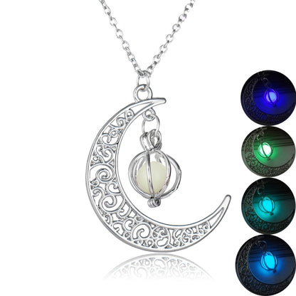 Lichtgevende Maan Ketting – Natuurlijke Healing Steen | Sieraad & Cadeau voor Vrouwen